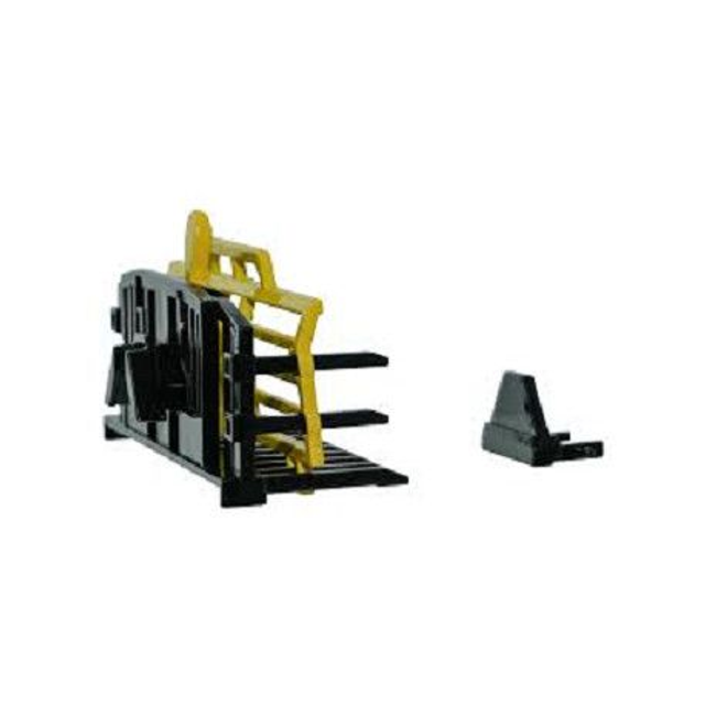 Britains 43369 Fourche à ensilage frontale noire et jaune