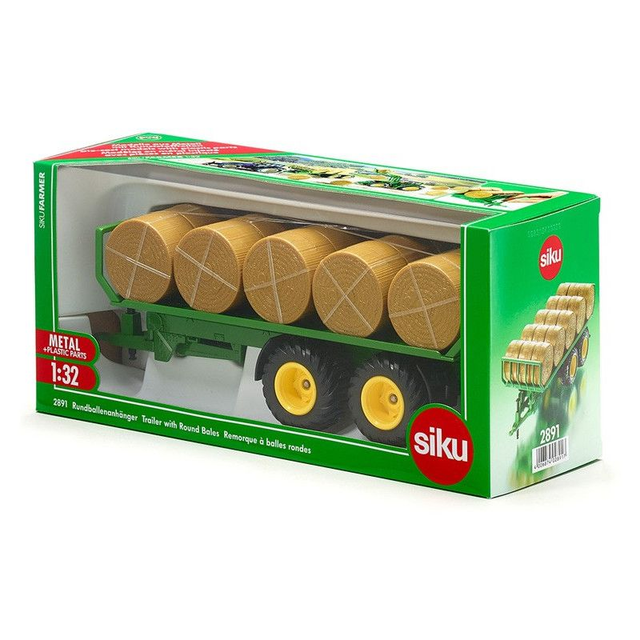 Siku 2891 Remorque avec 10 boules John Deere