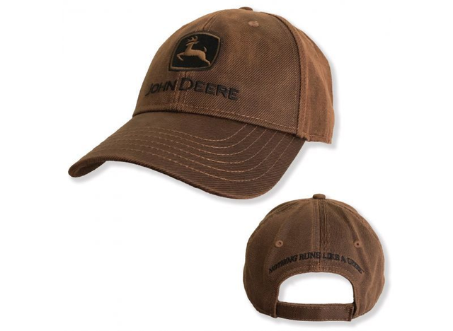 Casquette aspect toile cirée John Deere 201