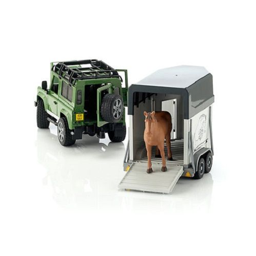 Bruder 02592 - Land Rover avec van à chevaux et cheval