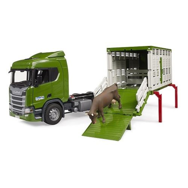 Bruder 03548 camion bétaillère Scania vert