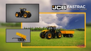 JCB Fastrac radiocommandé avec remorque basculante – 1:24