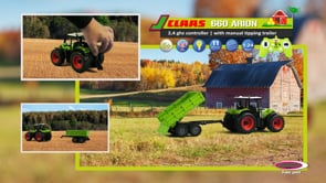 Claas Arion 660 radiocommandé avec remorque basculante – 1:24