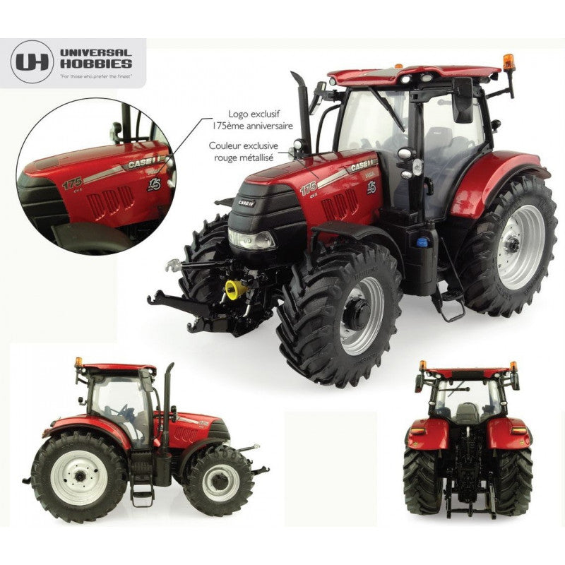 TRACTEUR CASE IH PUMA 175 CVX anniversaire 175 ans UH5285 UNIVERSAL HOBBIES 1/32