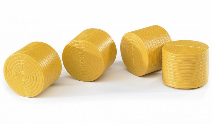 BRUDER Balles de paille ronde Botte de foin (x4) 02344