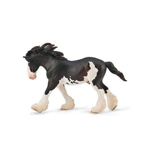 Étalon Clydesdale sabino noir CollectA – Figurine 1:20 XL