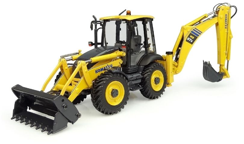 Tracteur-chargeur Komatsu WB97S-8 UH8139 Universal Hobbies 1/50