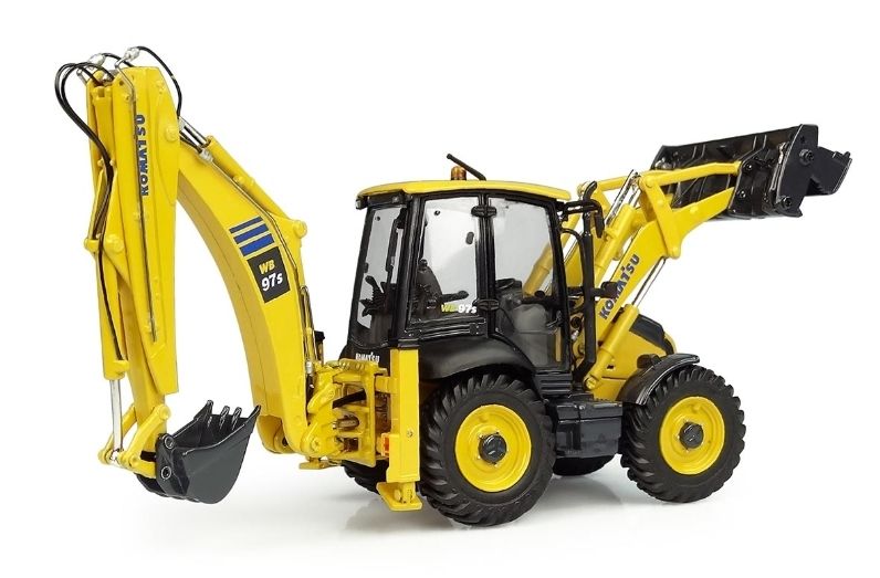 Tracteur-chargeur Komatsu WB97S-8 UH8139 Universal Hobbies 1/50