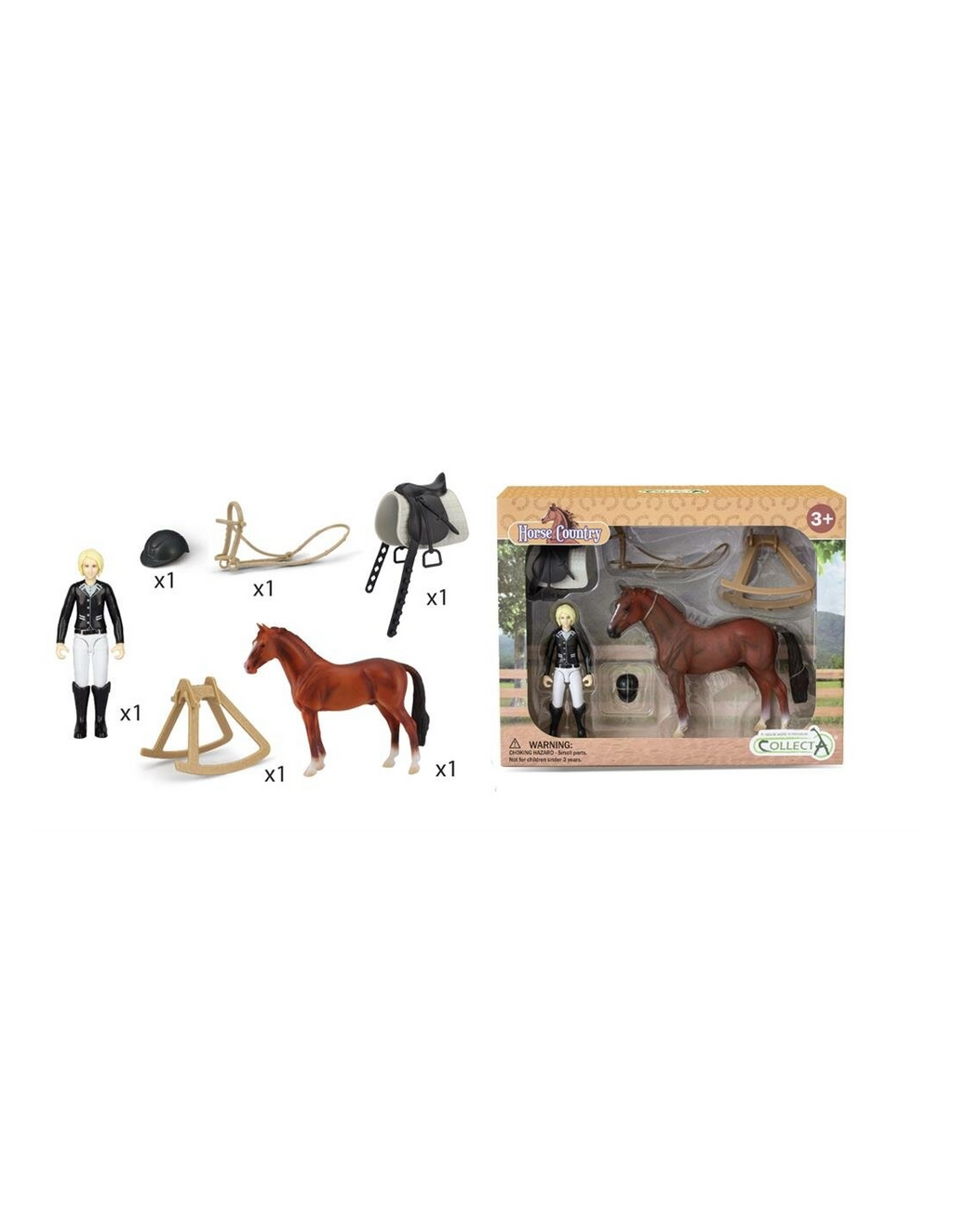 Cavalière de tournoi et accessoires CollectA – Coffret