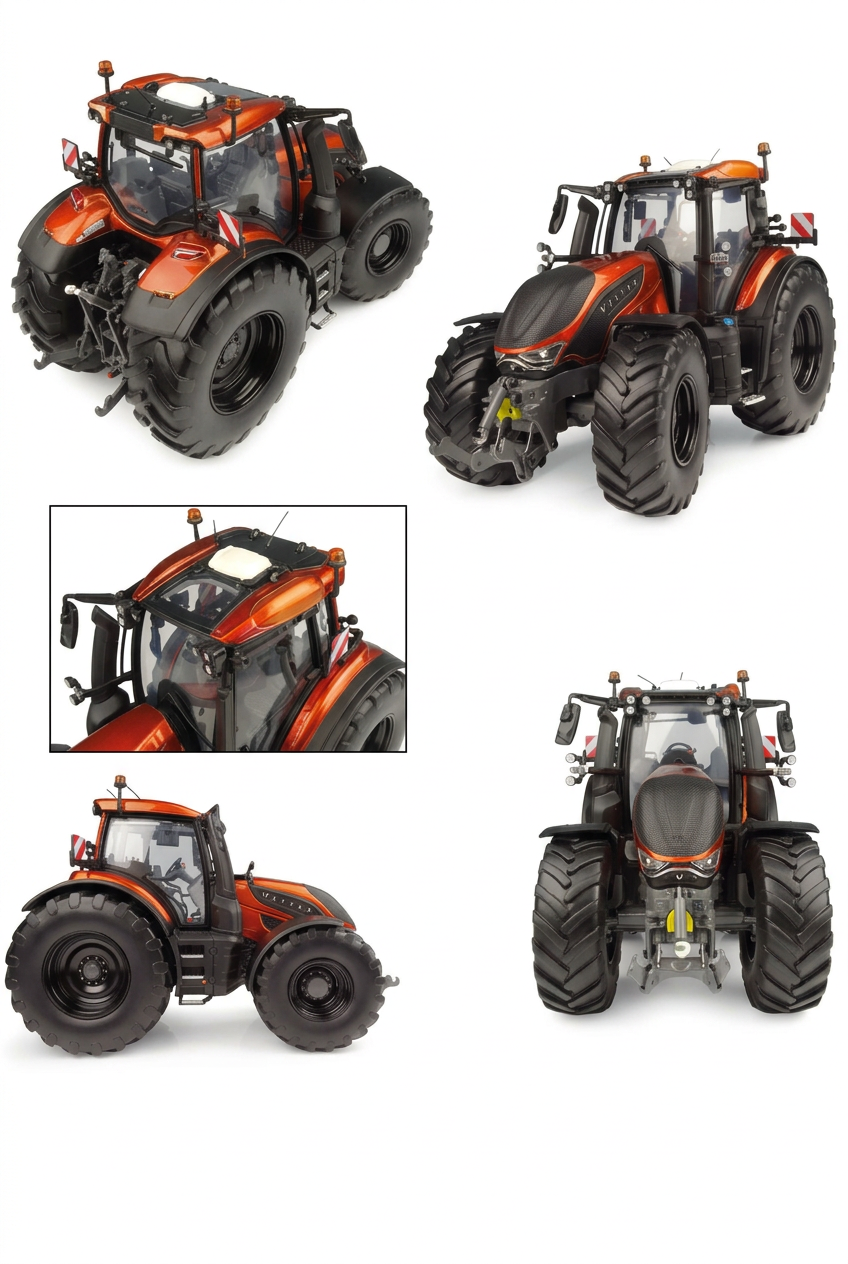 Valtra T236 Burnt Orange sans textes ni annotations autour des photos